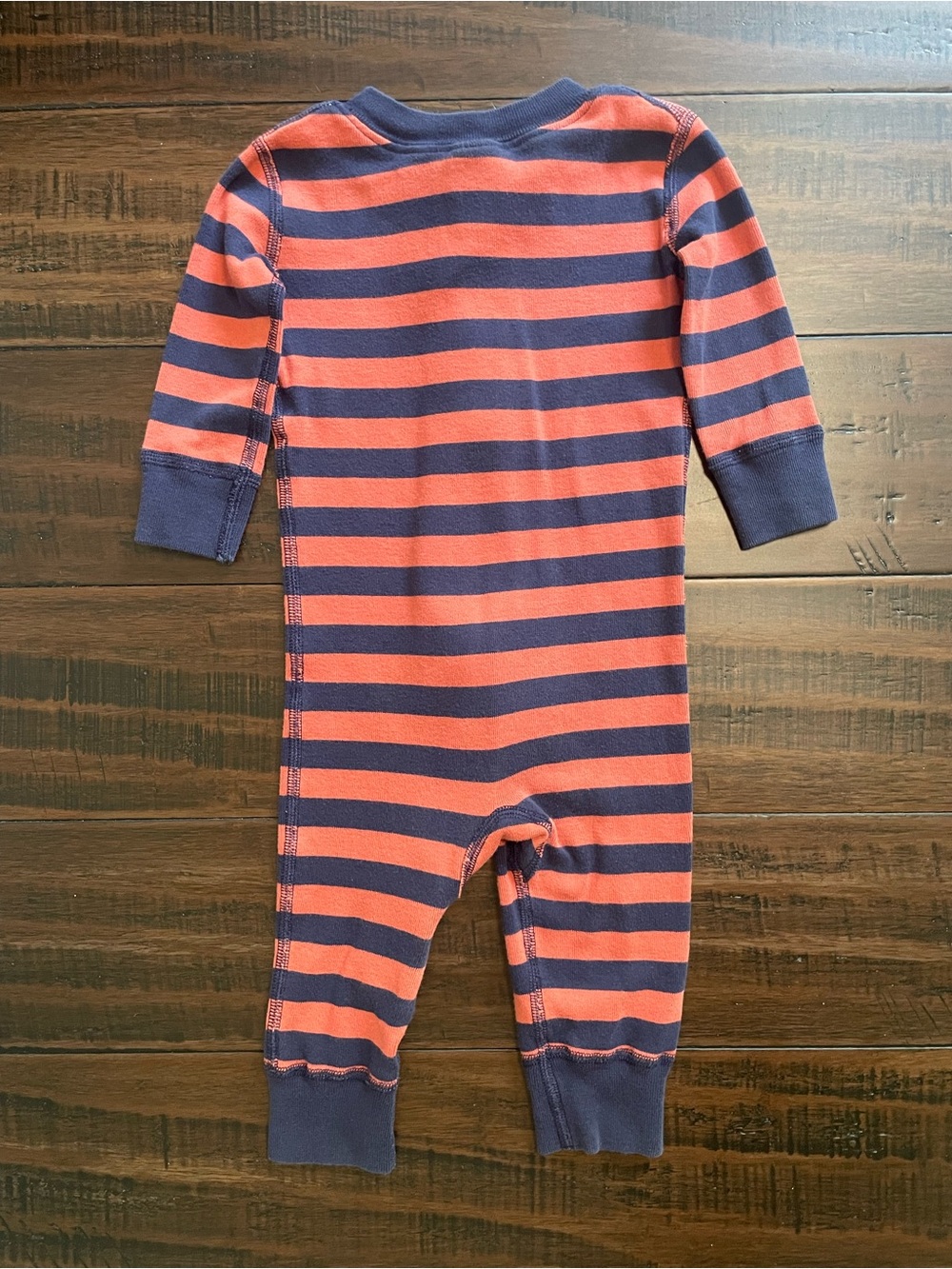 Hanna Andersson Bold Stripe Organic Cotton Zip Sleeper - Picture 6 of 11